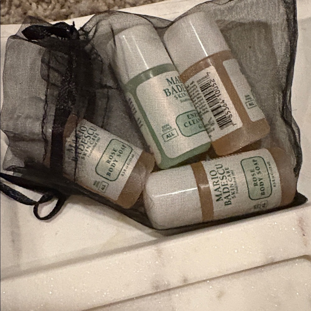 Lot of 4 Mario Badescu Rose Body Soap Minis (2 oz) – New & Travel Ready